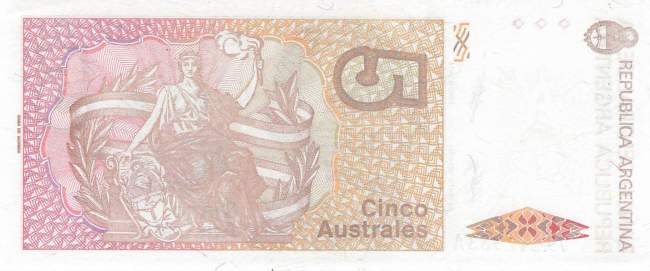 Argentinien p324b 5 Australes 1985